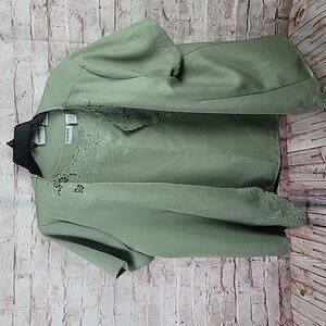 Bon worth blazer jacket and sleeveless blouse large petite new nwt